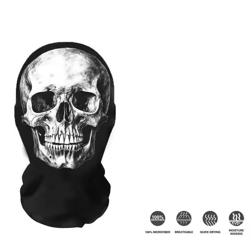 Balaclava Hat Manufacturer - Halloween Full Face Skull Mask Funny Mesh Printed for Sports Available in Store