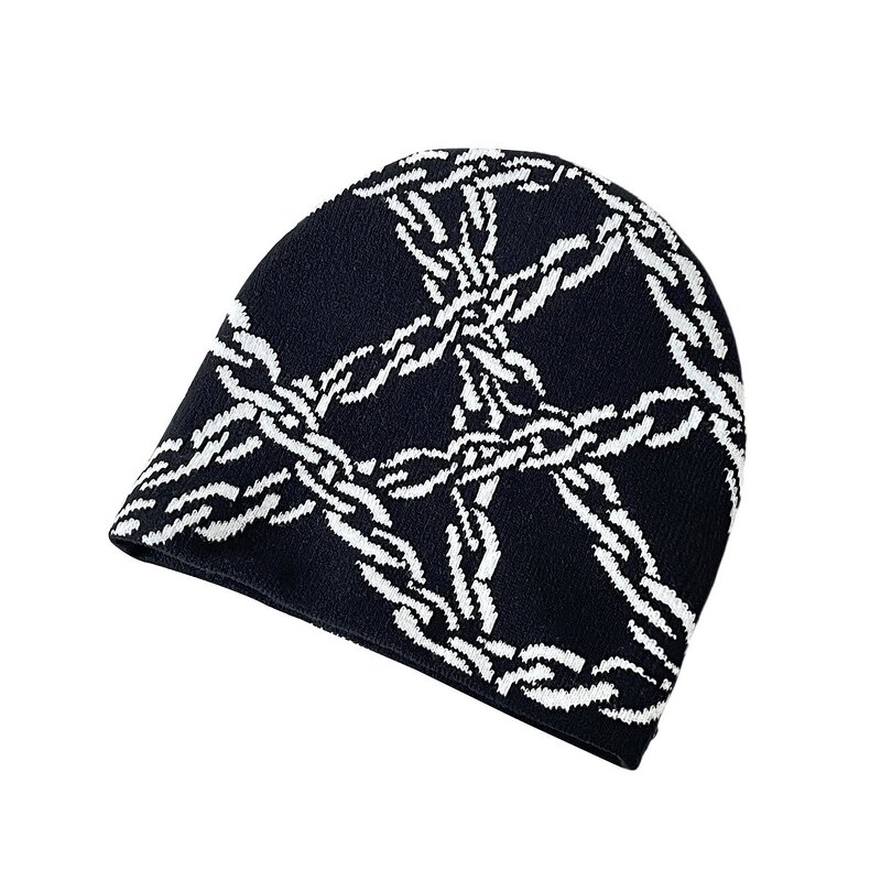 Knitted Beanies Manufacturer - Trendyy Personalized Street Style Funny Pumpkin Jacquard for Halloween Party Heattech