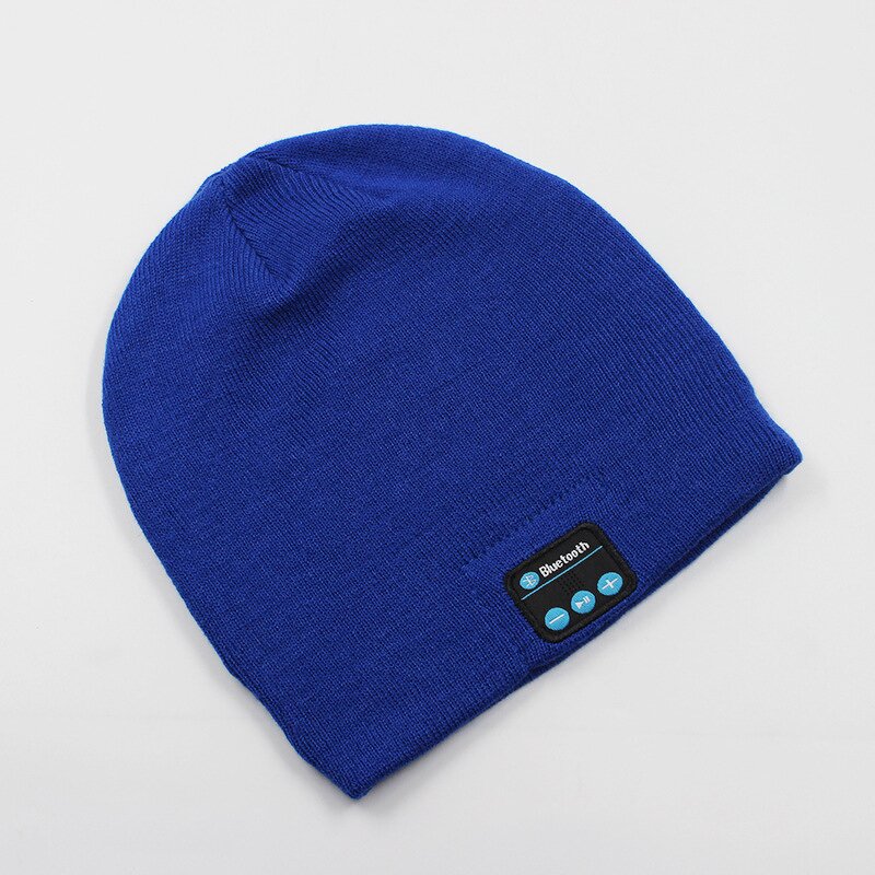 Knitted Hat Manufacturer - Fashionable Adult Winter with Bluetooth Music Stereo Headphone Cap Custom Plaid Warm Music