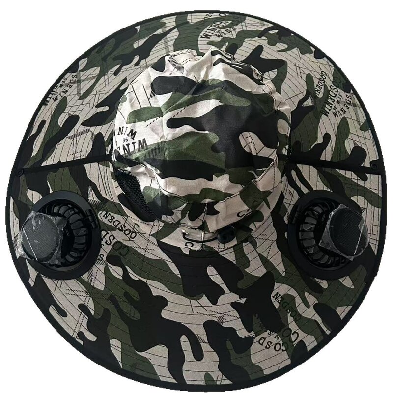 Fisherman Hat Manufacturer - High Wind Power Sun Protection Solar Hat Fan with Long Endurance Durable Quick Drying