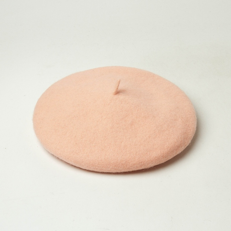 Knitted Hat Manufacturer - Autumn Winter Simple Wool Beret Korean Style Character Fashion Warm Artist Hat for Toddlers