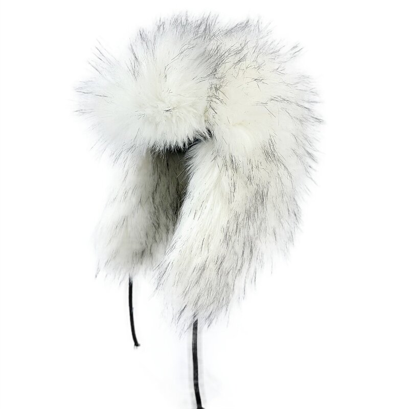 Faux Fur Hat Manufacturer - Unisex Waterproof Winter Outdoor Warm with Earmuffs Russian Warm Plush Trapper for Men Women
