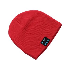 Knitted Hat Manufacturer - Fashionable Adult Winter with Bluetooth Music Stereo Headphone Cap Custom Plaid Warm Music