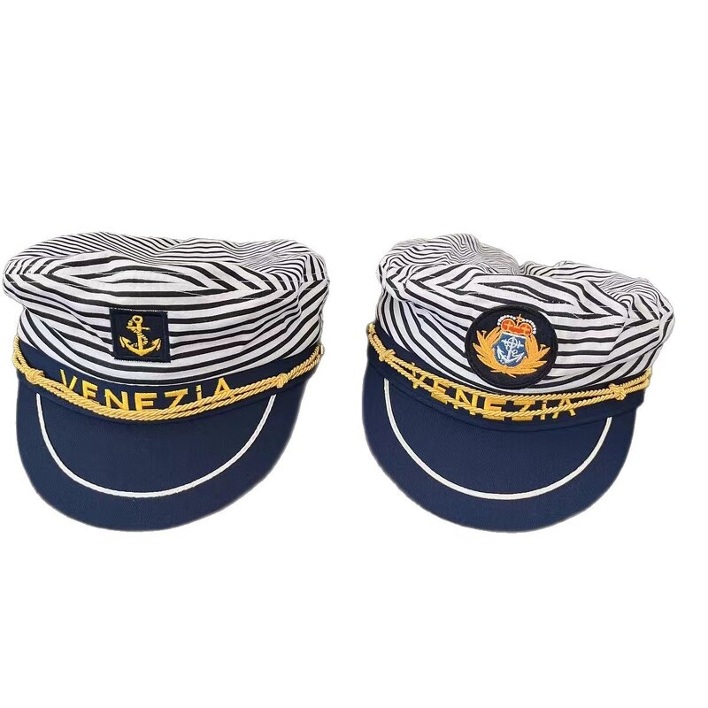 Blue Navy Hat Manufacturer - Women's Sailor Hat Seaside Outdoor Spring Sunscreen and Sunshade Summer Beret Thin