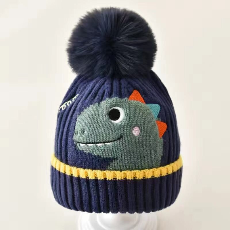 Baby Knitted Caps Manufacturer - 2025 Winter Wool Cartoon Custom Cotton Ear Caps for Newborns Digital Printed for Children