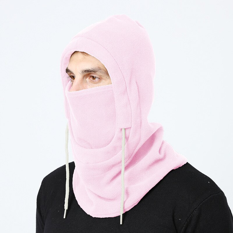 Balaclava Hat Manufacturer - Winter Warm One-Piece Polar Fleece with Scarf Hoodie Style for Sports