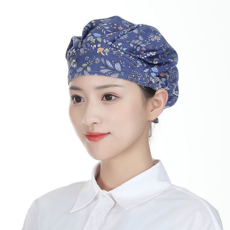 Women's Chef Hat Manufacturer - Catering Cafeteria Work Hat Oil Fume & Dust-Proof Hood for Kitchen & Work