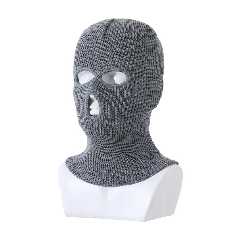 Balaclava Hat Manufacturer - Winter Warm Knitted with Three-Hole Design for Daily Fishing Party & Custom