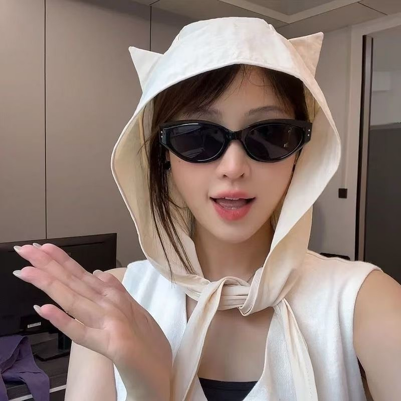 Bucket Hat Manufacturer - Cute Cat Ears with Quick-Drying Straps Thin Ear Protection for Students Fishermen Sun Protective