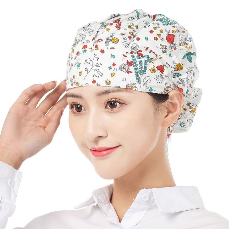 Women's Chef Hat Manufacturer - Catering Cafeteria Work Hat Oil Fume & Dust-Proof Hood for Kitchen & Work