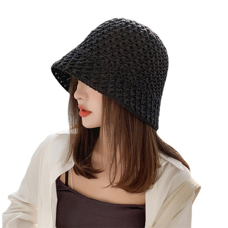 Sun Hat Manufacturer - Women's Summer Korean Style Breathable Mesh Versatile Cut Fisherman Hat Thin Sunshade for Kids