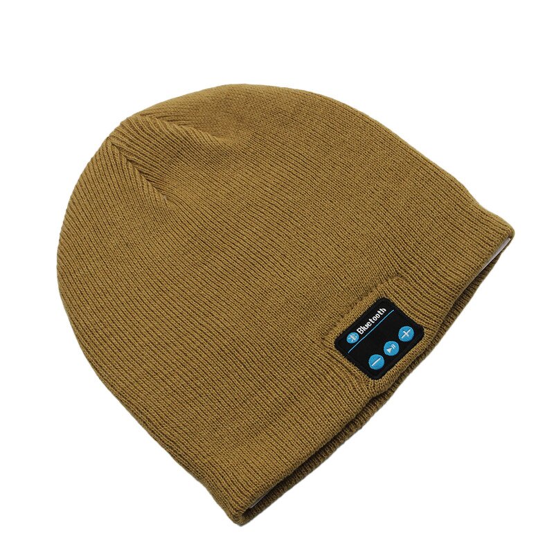 Knitted Hat Manufacturer - Fashionable Adult Winter with Bluetooth Music Stereo Headphone Cap Custom Plaid Warm Music