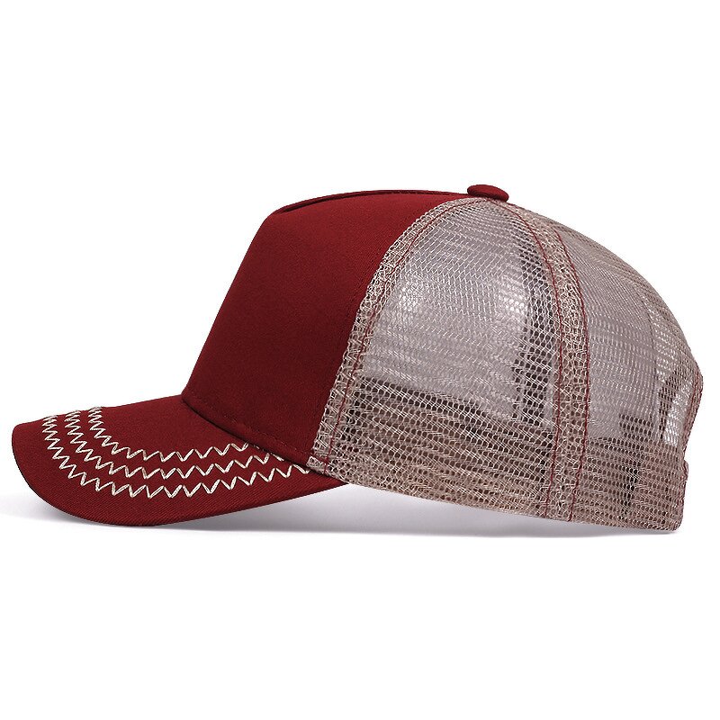 Trucker Hat Manufacturer - Wholesale High Quality Blank 5 Panel Polyester Mesh Custom Embroidery for Man and Woman