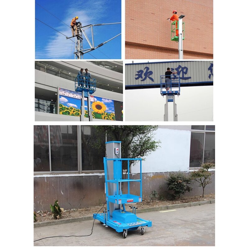 Electric Hydraulic Lift Platform Manufacturer - 4m 6m 8m 10m Portable Aerial Work Aluminum Alloy Material