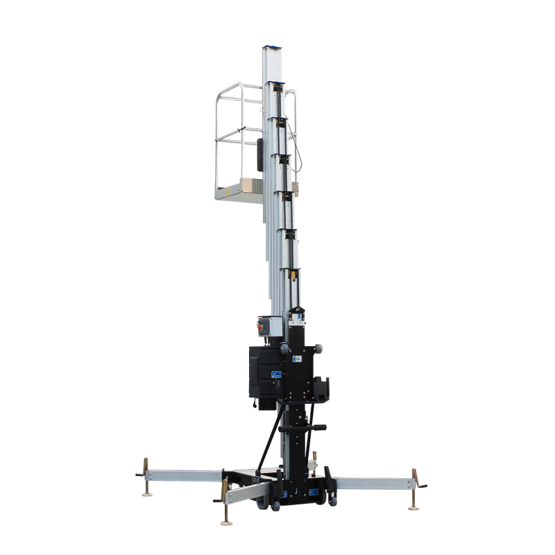 Aluminum Alloy Lift Manufacturer - CE Certified 5-12 Meters Single Mast One-Man Aerial Mobile Vertical