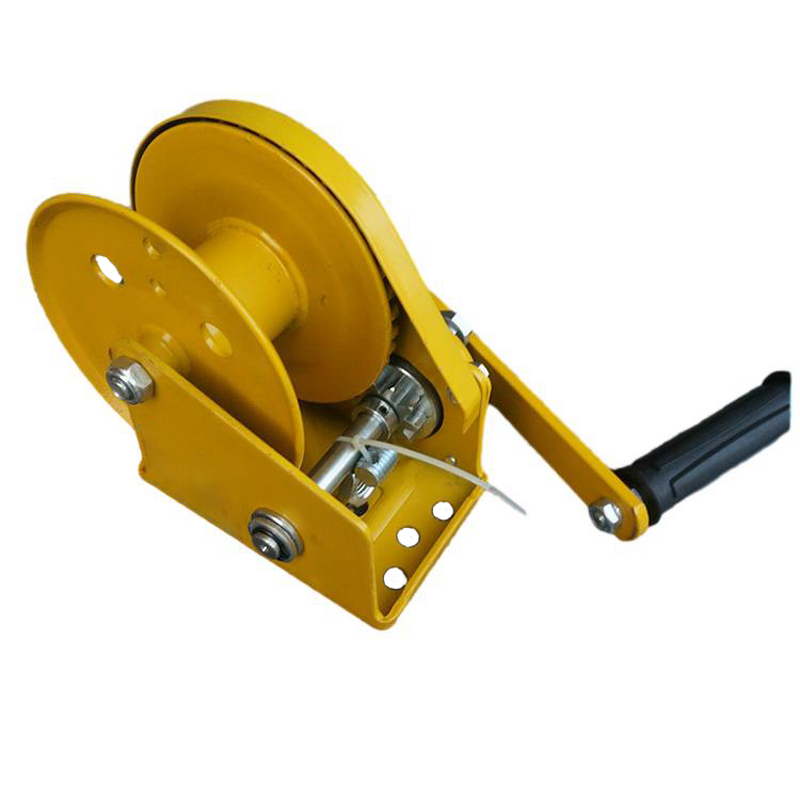 Manual Winch Manufacturer - Portable 1200lbs Mini Hand Brake for Crane Light Tower