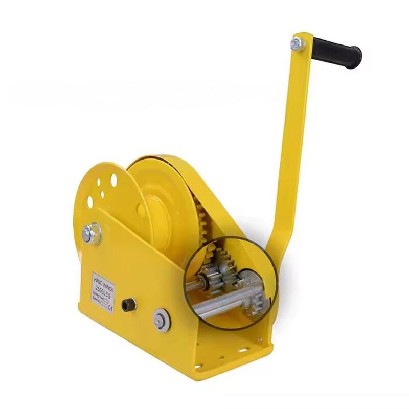 Manual Winch Manufacturer - Small Hand 1200/1800/2600lbs Wire Rope Hoist Marine