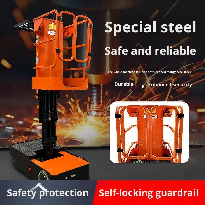 Order Picker Manufacturer - 3m/4m Portable Electric Self Propelled Vertical Lift for Warehouse Shelves