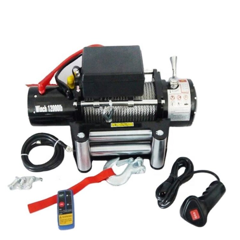 Electric Winch Manufacturer - Wholesale 12v 24v 12000lbs for ATV SUV Wireless Steel 38" Wire Rope