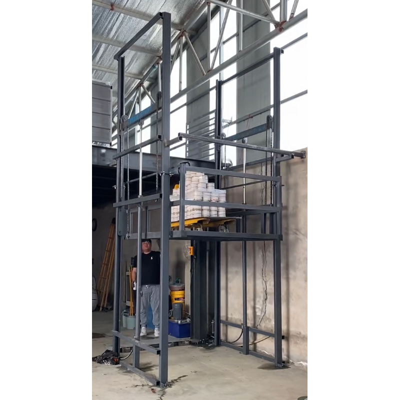 Freight Elevator Manufacturer - 3m 6m 1000 kg Load Hydraulic Electric Lift Platform for Warehouse Vertical Lifting