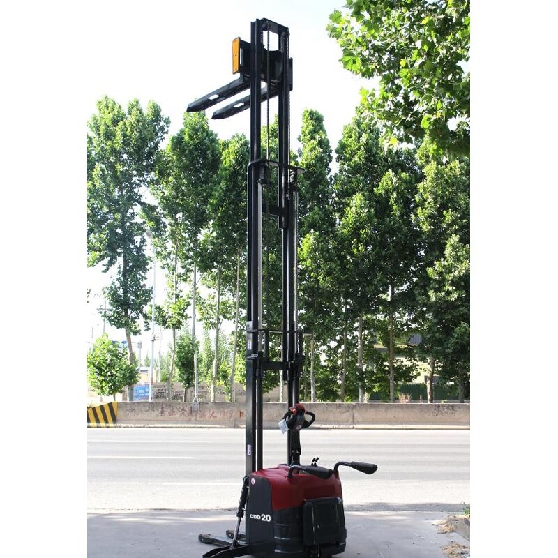 Electric Pallet Stacker Manufacturer - High Lift Self Loading Reach 2ton 5.5m Walkie