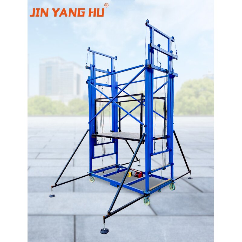 Electric Scaffold Lift Manufacturer - Portable Foldable 2M-6M Steel Chain Remote Control Automatic Mobile