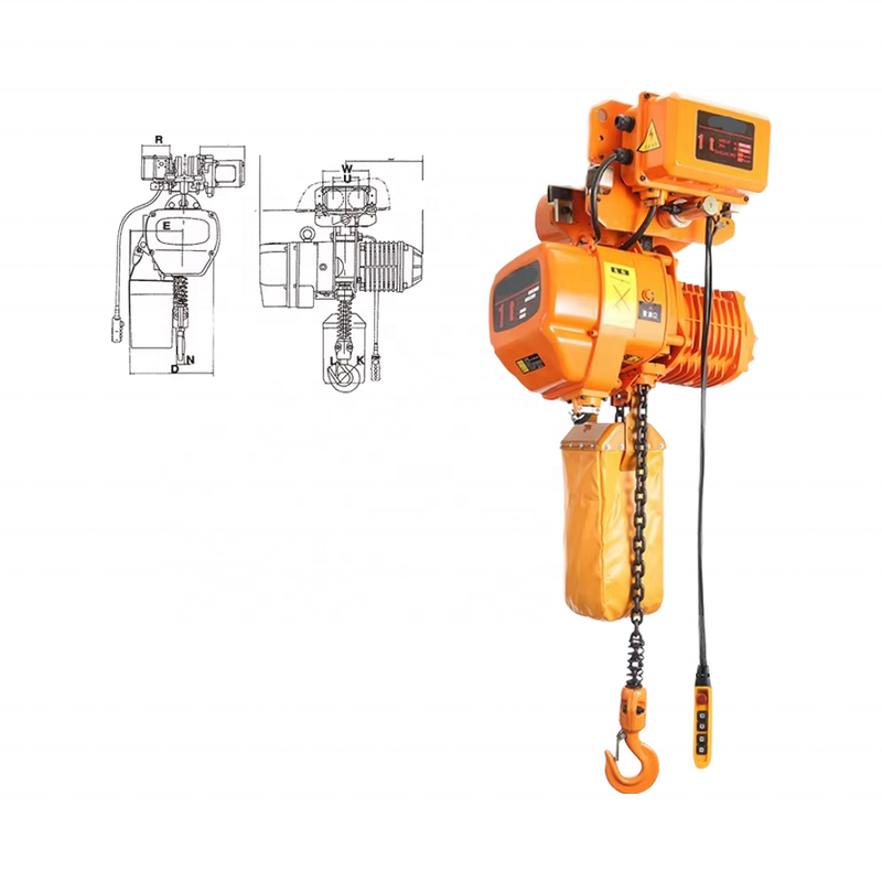 Electric Chain Hoist Manufacturer - 1 Ton Crane Swing Stage Construction Chain with Hook