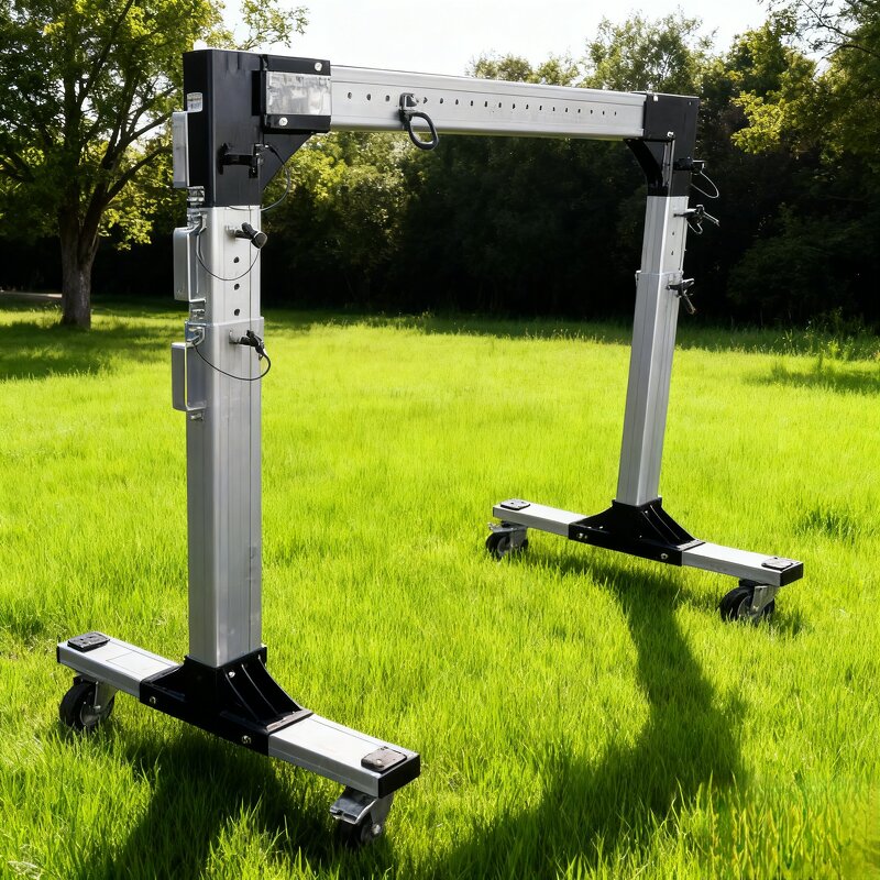 Aluminum Alloy Gantry Crane Manufacturer - 500kg-2000kg Lifting Capacity Lightweight Portable Telescopic for Workshops