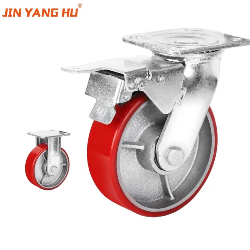 Industrial Caster Wheels Manufacturer - 4 8-Inch Polyurethane Collection Resistant