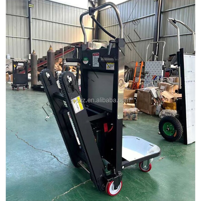 Stair Climber Trolley Manufacturer - Electric Crawler Type 250kg Load Steel Platform Pallet