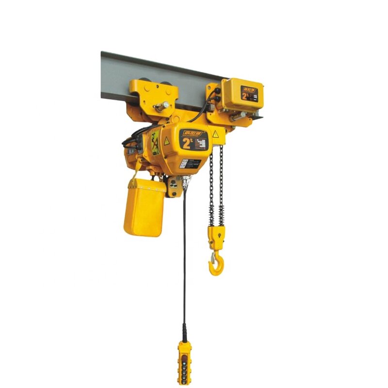 Electric Chain Hoist Manufacturer - 2 Ton Electric Trolley Single Aluminum Alloy Motor for Construction Warehouses Farms