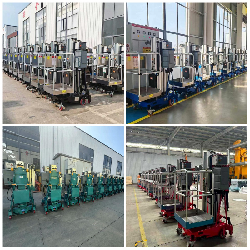 Aluminum Alloy Lift Manufacturer - CE Certified 5-12 Meters Single Mast One-Man Aerial Mobile Vertical
