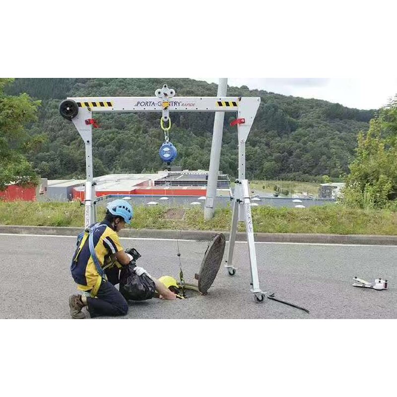 Portable Gantry Crane Manufacturer - Mini 1 Ton Electric Wire Rope Hoist Adjustable Height Span