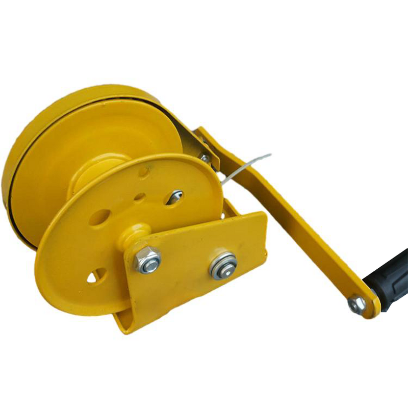 Manual Winch Manufacturer - Portable 1200lbs Mini Hand Brake for Crane Light Tower