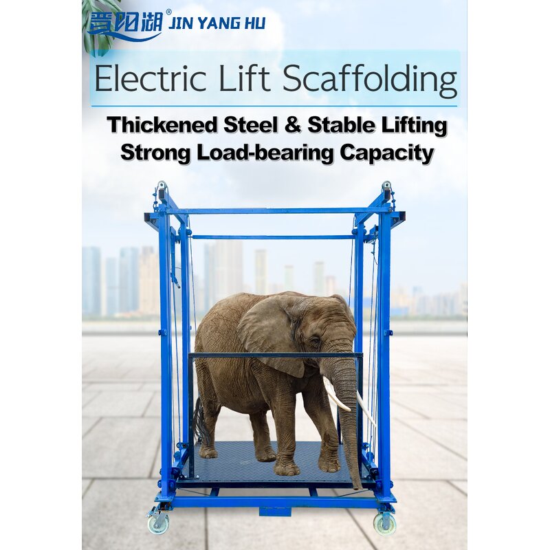 Electric Scaffolding Lift Manufacturer - 2-13m Portable Wire Rope Lifting Mobile for Construction