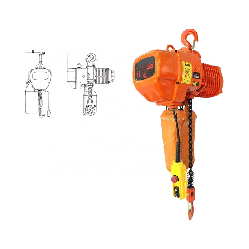 Electric Chain Hoist Manufacturer - 1 Ton Precision Load Positioning Traveling 380V Steel Running Type