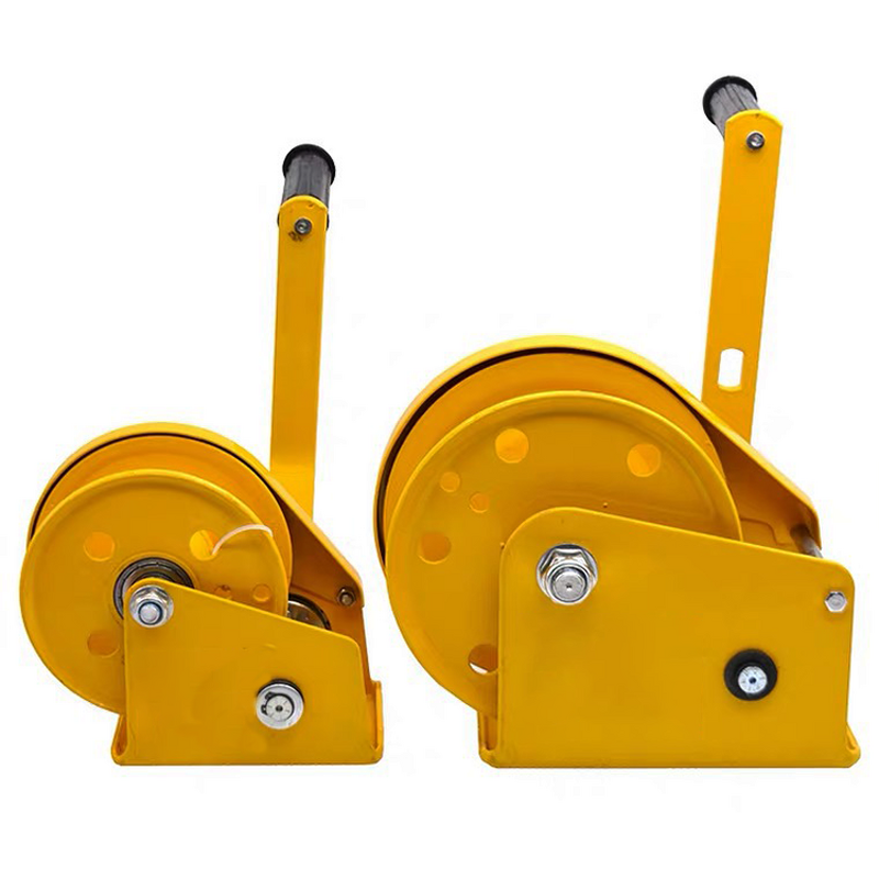 Manual Winch Manufacturer - Portable 1200lbs Mini Hand Brake for Crane Light Tower