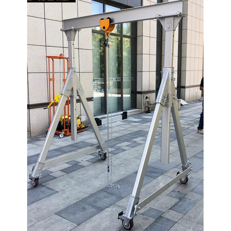 Portable Gantry Crane Manufacturer - Mini 1 Ton Electric Wire Rope Hoist Adjustable Height Span