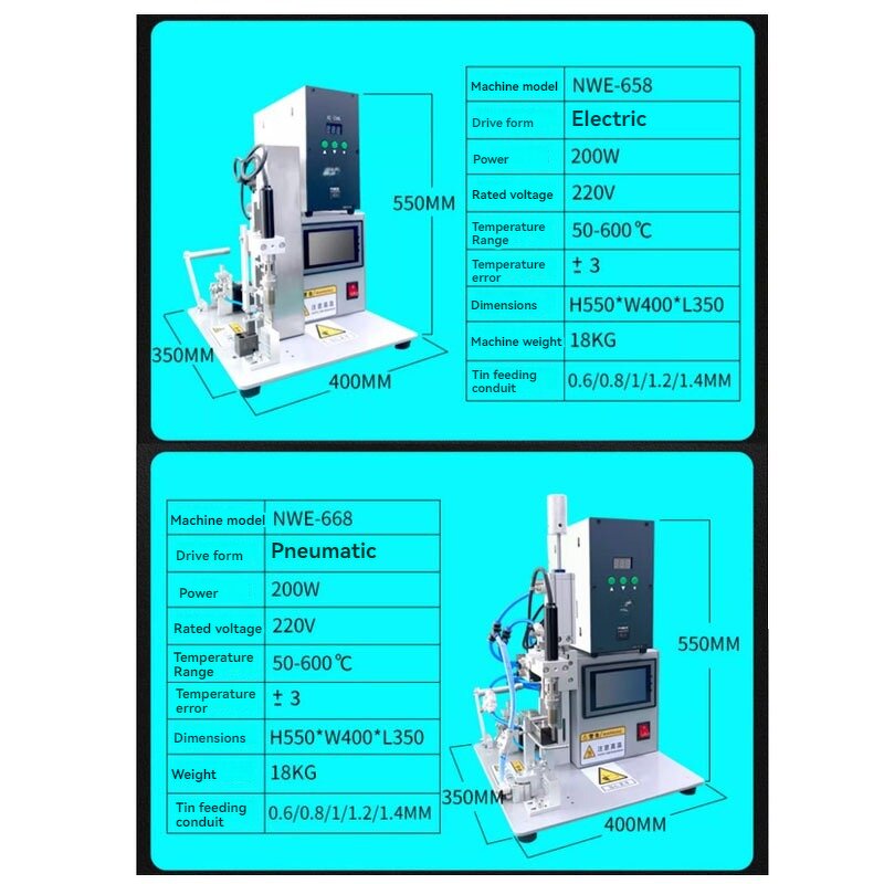 Soldering Machine Manufacturer - 200W Semi-automatic for Butt Soldering of Terminals Switches LED Lights PCB USB Motors Etc