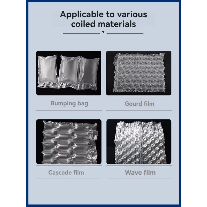 Buffer Air Cushion Machine Manufacturer - Buffer Air Pillow Packing Inflator Automatic Filling Air Pillow Bag Bubble Film Bubble Bag