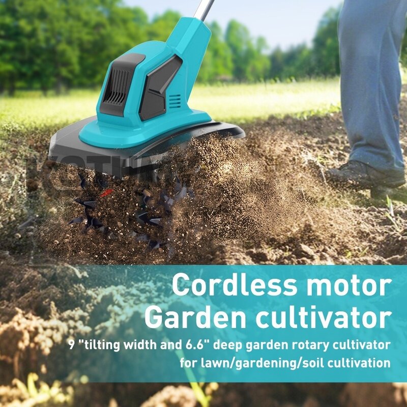 Mini Tiller Manufacturer - 21V Lithium Battery High-power Electric Soil Loosening Machine