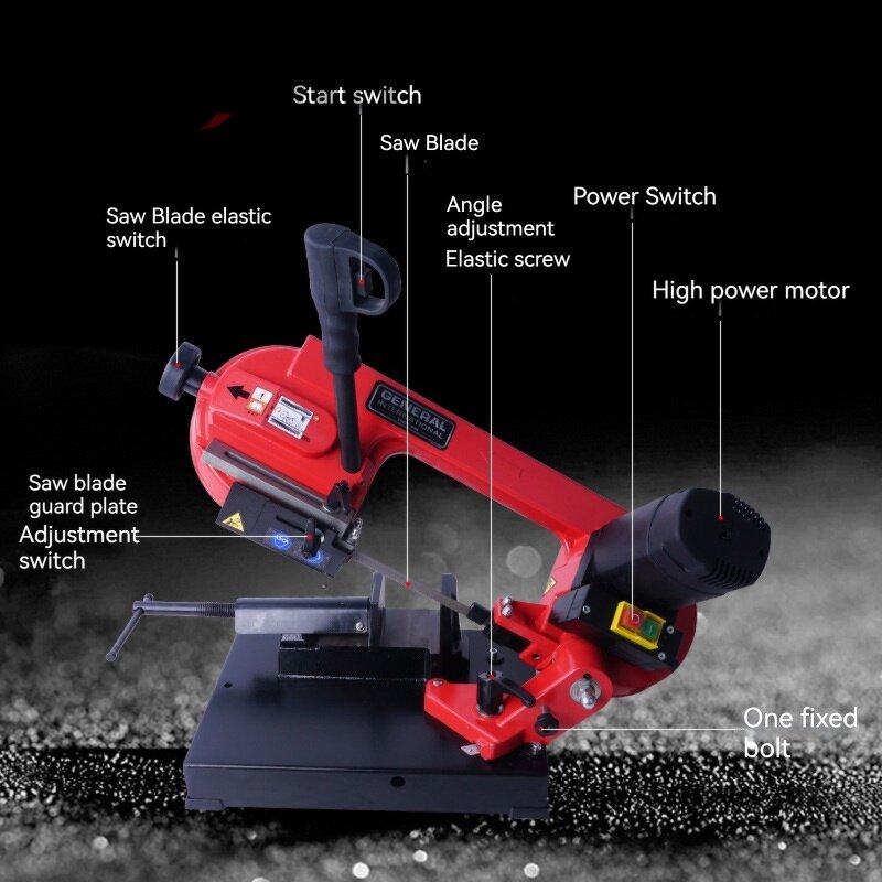 Metal Band Saw Manufacturer - Portable 220V for Woodworking Horizontal Cutting Electric Saw
