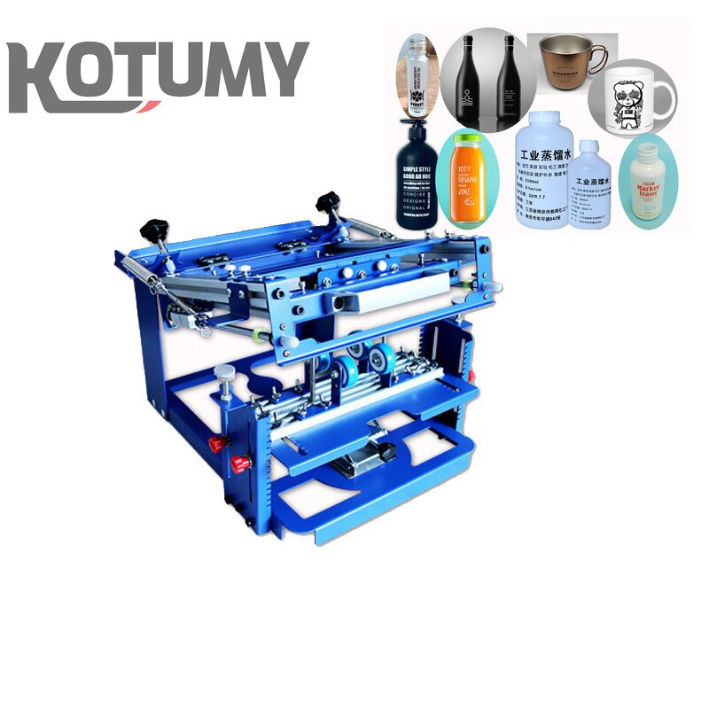 Curved Screen Printing Machine Manufacturer - SPE-E QM1012 Small Conical Wine Bottle Cosmetic Insulation Cup Curved Screen Printing Equipment