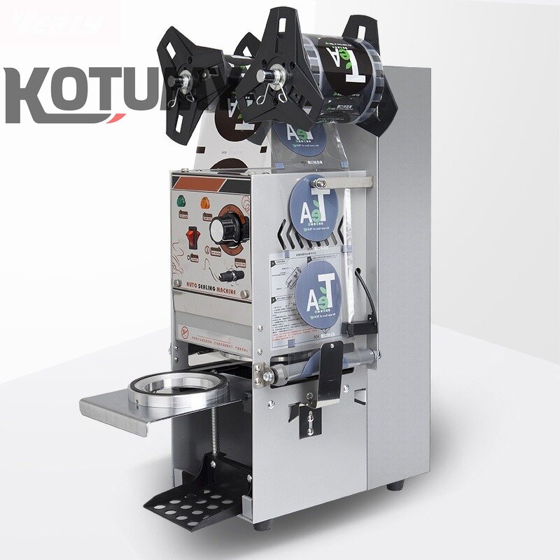 Cup Sealing Machine Manufacturer - 220V Commercial Full Automatic Bubble Tea for 90/95mm PP PE PC Milk Tea Cup Sealer