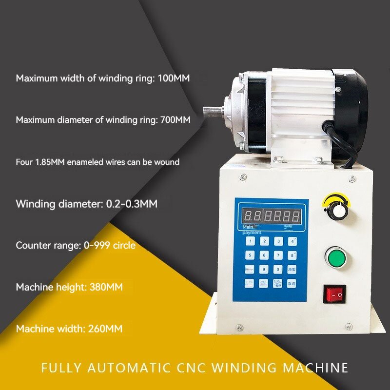 CNC Programming Winding Machine Manufacturer - 220V Automatic High-Torque Motor Repair Speed Regulating