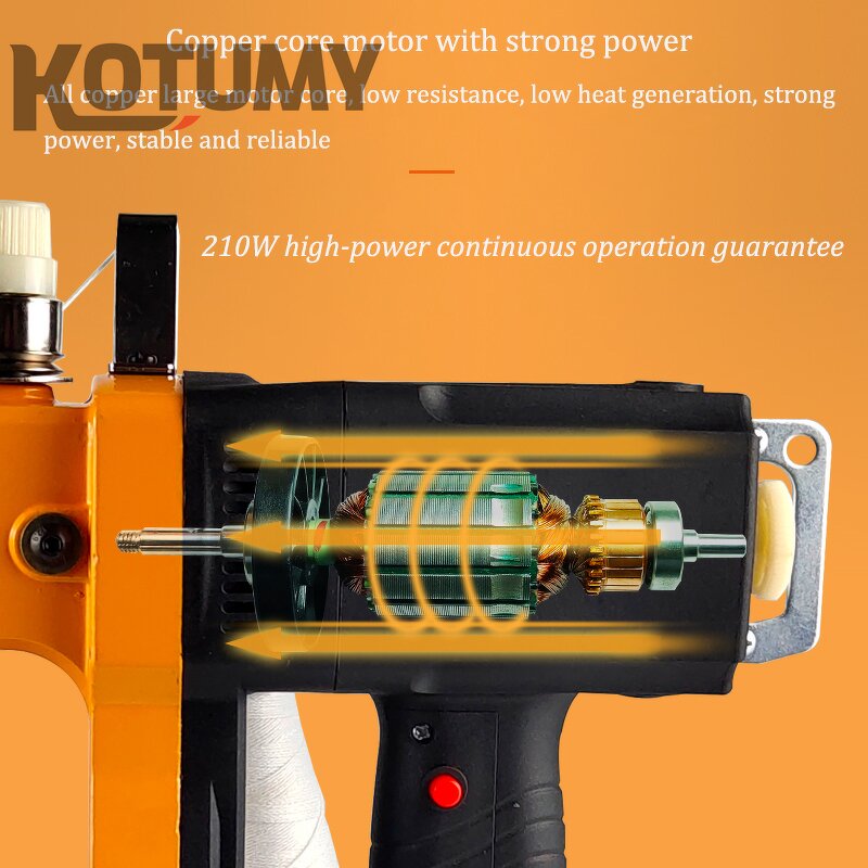 Sewing Machine Manufacturer - Rechargeable Portable Small Lithium Battery Woven Bag Rice Bag Snake Skin Bag Sealing Tools