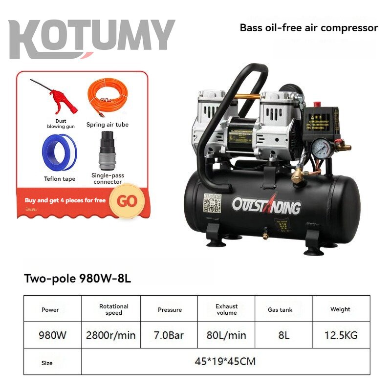 Air Compressor Manufacturer - Portable Oil Free Silent Oilless
