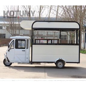 Mobile Kitchen Trailer Manufacturer - Fast Restaurant Food Truck Three Wheeled Electric Dining Truck