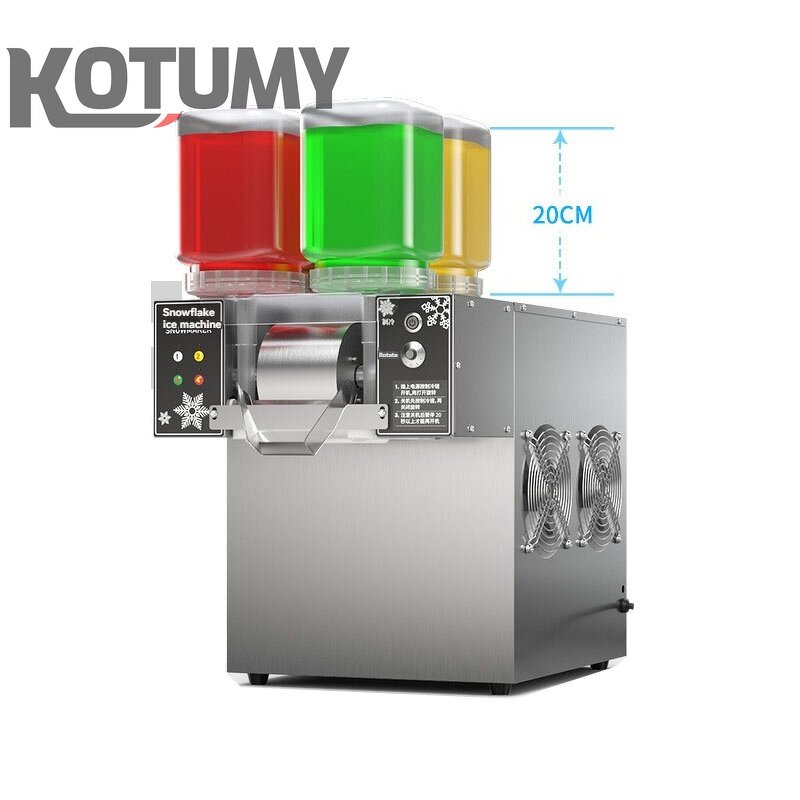 Snow Ice Maker Manufacturer - Commercial Air Cooling Shaver Korea Bingsu Four Barrels Colorful Snowflake Ice Shaving