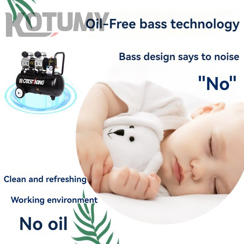 Air Compressor Manufacturer - Silent Oil-free Two-stage Spray Paint Air Pump